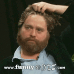 Zach Galifinakis Hair Pull
