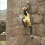 crazy wall climb
