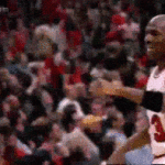 derrick rose fistbump michael jordan