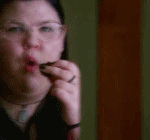 fat girl thumbs up