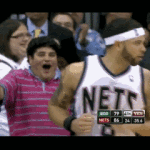 fat kid celebrates