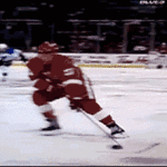 hockey crash into camera
