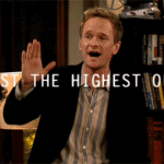 i request the highest of fives himym