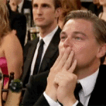 leo decaprio blows a kiss
