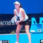 tennis swing and break