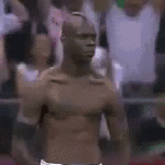 Italy Mario Balotelli Takes Off Shirt Celebration Goal Germany