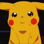 Picachu crying pokemon