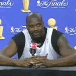 Shaq points laughs and leaves press conference