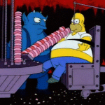 homer donut machine simpsons