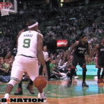 rajon rondo pass to paul pierce playoffs vs heat