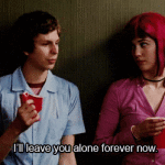 Ill leave you alone forever now Scott Pilgrim