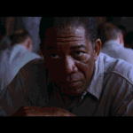 Morgan Freeman Leaves Table with Food