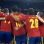 Spain Celebration on Field Euro 2012 Final Mario Balotelli Storms Off