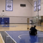 Vince Carter 86 Foot Basketball Shot for world record