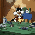coffee sylvester cat