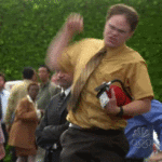 dwight schrute celebration jump