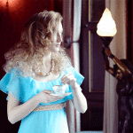 girl drinking tea cinemagraph