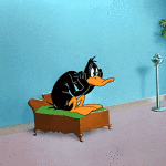 worried daffy duck