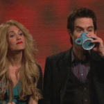 Bill Hader Spits Drink at Kristen Wiig SNL
