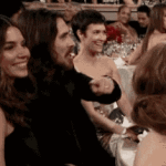 Christian Bale Laughing at Awards Show