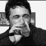 James Franco Drinking Water laughing to shock