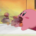 Kirby inhaling food