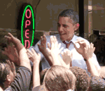 Barack Obama High Fiving Kids