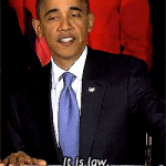 Barack Obama Saying It is Law