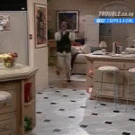 Carlton Slides on Floor