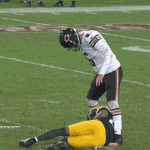 Jay Cutler Kicks Charles Woodson