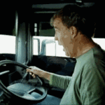 Jeremy Clarkson Laughing Driving an 18 Wheeler