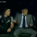 José Mourinho Slides on field after goal