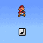 Mario Bounce on Music Note
