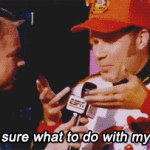 Not Sure What to do With Hands Talladega Nights Ricky Bobby