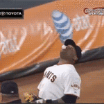 Pablo Sandoval Over Rail Catch