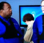 Stanley Eats Pizza Out of Pocket The Office