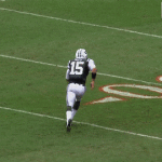 Tim Tebow Hit in Head with Pass