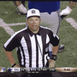 nicks bumps into referee cowboys giants