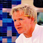 Disappointed Gordon Ramsay