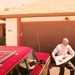 Walter White Throws Pizza on Roof Breaking Bad