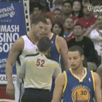 David Lee Yells at Blake Griffin to Stop Flopping