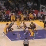 Joey Crawford Block Call Dance Lakers Pacers