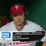 Roy Oswalt Smiles on Camera During Coach Interview