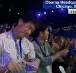 Supporters Dancing Barack Obama Headq