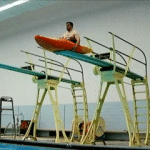 Kayak Diving Board Fail