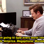 Ron Swanson Every Word I Know