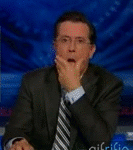 Stephen Colbert Breaking Character and Laughing
