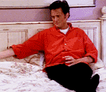 Chandler Unrolls Covers Friends