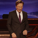 Conan Obrien Shock then Approval