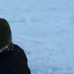 Girl Knocks Down Woman on Snow Tube